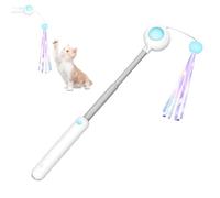 Genérico Bâton Taquin Pour Chat, Bâton Ludique Pour Chat, | Jouet Interactif Pour Animaux De Compagnie, Bâton Télescopique, Pour La Maison, Le Jeu, L'appartement, La Chasse, Les Voyages, Le Salon
