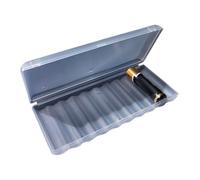 Genérico Battery Box, Storage Case, 4.21in Holder Container, Translucent Lid, Portable Organizer for Batteries, Travel Use, Drawer Organization, Easy Access, Home Tools, Office Supplies
