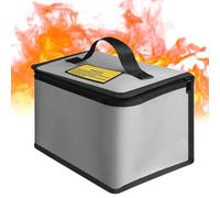 Genérico Battery Safety Bag - Fireproof Lithium Polymer Guard Protector for Charging, Explosive Proof Battery Storage Guard for RC Drones, Wear-Resistant Transportation Pouch 8 Inch