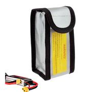 Genérico Battery Safety Bag - Fireproof Lithium Polymer Guard Protector for Charging, Explosive Proof Battery Storage Guard for RC Drones, Wear-Resistant Transportation Pouch 8 Inch