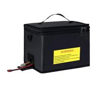 Generico Battery Safety Bag,Household Batteries Flame-resistant F - Storage Containers, Electrical Equipment, Chargers Accessories, Large Capacity Organizer For Home, Workshop