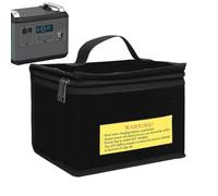 Genérico Battery Storage Bag, Fireproof Batteries Organizer, Pouch Case, Electrical Equipment, Capacity Safety Container for Home, Garage, Workshop, Travel, Power Tool, Charger Accessories