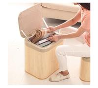 Genérico Baúl De Almacenamiento, Otomana con Asiento Y Tapa Acolchados, For Sala Estar, Dormitorio, Resistente Estable(40x34x45cm)