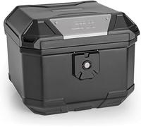 Generico Baúl negro 38 l Top Case maleta moto scooter compatible con Givi placas y soportes Monolock B38 N