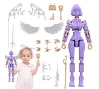 Genérico Bausteine Figur - Actionfigur Bausteine, Bewegliches Figurenmodell-Bausteinset Für Kinder,kreatives Actionfiguren-Set | Actionfiguren-Spielzeug Für, Voll Bewegliches Actionfigure, Mädchen
