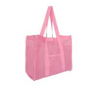 Genérico Beach Bag, Sandproof Waterproof Net Beach Bags, Adorable Camping Cruise Pouch, Large Toy Organizer Tote for Kids, Family Travel, Summer Vacation, Swimming, Green, Blue, Pink
