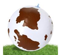 Genérico Beach Ball, Inflatable Cow Print Toy, Lightweight Kids Ball with Air Pump Feature, Soft PVC Outdoor Play Toy, Colorful Beach Balls with Cute Style, Children Party Toys for Pool Birthday