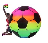 Generico Beach Ball - Inflatable Rainbow Toy | Outdoor Water Play Game, Swimming Pool Activity Prop, Colorful Sports Style Balloon For Summer Backyard Vacation Fun Children Kids Parties