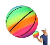 Generico Beach Ball - Inflatable Rainbow Toy | Outdoor Water Play Game, Swimming Pool Activity Prop, Colorful Sports Style Balloon For Summer Backyard Vacation Fun Children Kids Parties