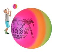 Generico Beach Ball - Inflatable Rainbow Toy | Outdoor Water Play Game, Swimming Pool Activity Prop, Colorful Sports Style Balloon For Summer Backyard Vacation Fun Children Kids Parties