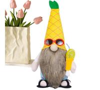 Genérico Beach GNOME Doll, Decoraciones enanas para en el hogar, anuncios de Alto de piña, una decoración enana de Verano de Lujoso - muñeca sin Rostro de tomte Sueca, decoración para el hogar,