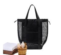 Genérico Beach Tote Bag For Women, Mesh Beach Bag, Toy Organizer Beach Hand Tote, Lightweight Spacious Swim Pool Bag Outdoor Activities Accessories For Towels Sunscreen Clothes