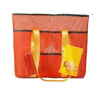 Genérico Beach Tote, Mesh Sand Toy Bag, Hobo Handbag Design, Quick-Dry Fabric, Spacious Storage, for Towel, Hat, Water Bottle, Keys, Wallet, Cell Phone, Swimsuit, Sunscreen, Sunglasses