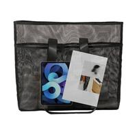 Genérico Beach Tote, Mesh Sand Toy Bag, Hobo Handbag Design, Quick-Dry Fabric, Spacious Storage, for Towel, Hat, Water Bottle, Keys, Wallet, Cell Phone, Swimsuit, Sunscreen, Sunglasses