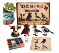 Genérico Bead Animal Making Kit - ABS 260g | 3D Beaded Animal Embroidery Craft Set Portable DIY Handmade Learning Toy | Creative Arts Kit For Beginners Classroom Home Bedroom Living Room Indoor Use