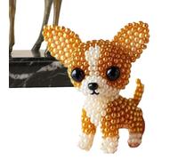 Genérico Bead Embroidery - Three-Dimensional Dog Animal Bead Embroidery | Sewing Art with Threads Crafting Accessories for Animal Lovers Adults Teens Ornament Making