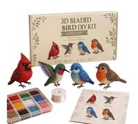 Genérico Beaded Animal Kit - 3D Beadwork Art Craft Set | DIY Cute Bead Craft Animal Materials Package, Creative Weaving Kit For Adults Teens Beginners Friends Home Office School Dorm Desk Decor