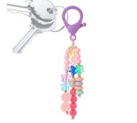 Genérico Beaded Backpack,Rainbow Color Keychain | Bag Pendant Keyring Decor for Car Keys, Handbag, Tote Bags, Backpack