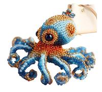 Generico Beaded Embroidery Kits | Animals Embroidery Kits for Adults - Beadwork Jewelry Ornament Craft 3D for Kids Hobby Classes Workshops Beading Projects