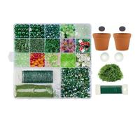 Genérico Beaded Plant Kit | 2800 Pieces Forever Making Crafts with Chain | Beaded Flower Kit | for Birthday Bathroom Decor Home Decor Indoor Party Activity Hobby Holiday