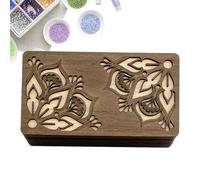 Generico Beading Storage Organizer | Efficient Access Needle Magnet Keeper - Elegant Plywood Material Wooden Storage Divider Box, Stylish Appearance Appearance Hobby Tool Gabinet Organizers Divided