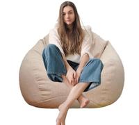 Genérico Bean Bag Chair Cover Lounge Sack Protective Furniture Slipcover | Lazy People Bedroom Living Room Playroom Dorm Apartment Reading Relaxation Organization Comfort Everyday Use