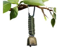 Genérico Bear Bell For Hiking - Super Loud Camping Safety Bell with Carabiner Rope | Essential Wildlife For Outdoor Safety | Reliable Attachment F́or Backpacks and Gear F̀or Camping and Adventure