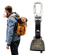 Genérico Bear Bell - Outdoor Hiking Safety Bell for Camping Backpacking | Lightweight Metal with Adjustable Strap, Loud Ringing Sound to Alert Wildlife, Protect Hikers and Campers 4.33 x 1.18 in