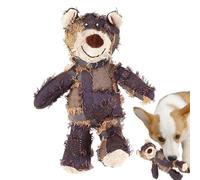 Genérico Bear Dog Toy - 9.06 Inch Squeaky Plush | Tough Chew Stuffed Doll Bite Resistant Durable Material | Indestructible Puppy Teething Toy | Small Medium Dogs Indoor Outdoor Play Use