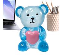 Genérico Bear Figurine - Small Animal Statuette, Collection of Bear Decorations for Desktop Adornment, Miniature Sculpture with Accent, Room Ornamentation, Small Keeper for Mantlepiece, Study Area