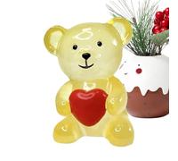 Genérico Bear Figurine - Small Animal Statuette, Collection of Bear Decorations for Desktop Adornment, Miniature Sculpture with Accent, Room Ornamentation, Small Keeper for Mantlepiece, Study Area