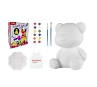 Generico Bear Figurines Painting Kit,Bear Figurines Encourage Creative Table Lamp Painting Arts - Unique Present Paint Your Own Figurine Lamp Craft Kit For Home, Bedroom, Kid Room