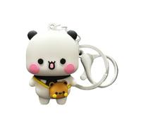 Genérico Bear Keychain, Cartoon Couple, Adorable Design Couple Theme Charm Soft Material Build Easy Attachment, Pendant Decoration for Car, Bag, Wallet, Lanyard 1.18x1.18x1.97inches