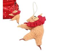 Genérico Bear Ornament - Charm Hangable Decorations for Holiday | Resin Figurine with Ballet Dancing Bear, Cute Hanging Accessory, Room Car Party Supplies, Garden Patio Outdoor Wall Window Decor