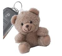 Genérico Bear Plush Bag Charm - 5 Inch Soft Stuffed Animal Pendant, 1x Small Stuffed Accompanying Doll | Portable To Carry Pendant For Purse Backpack, Decorative Animal Doll For Women And Girls