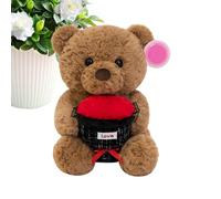 Generico Bear Stuffed Animal | Cute Romantic Soft Valentines Toys Funny Doll Animals For Girlfriend Boyfriend Wife Mom Family Home Bedroom Sofa Living Room Car