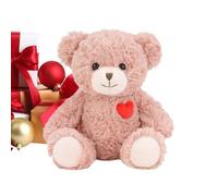 Genérico Bear Stuffed Animal, Stuffed Animal Bear, Heart Design Plush Pillow | with Heart Design Collectible Pillows | Plush Bears For Kids Girls Boys Adults Birthday Valentine Easter Christmas