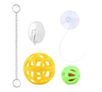 Genérico Bearded Dragon Toys - Suction Cup Gecko Bell Ball | Portable Interactive Lizard Feed Ball for Keepers Pet Parents Animal Lovers Terrarium Enclosure Cage Feeding Tank Home Office Living Room