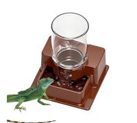 Genérico Bearded Dragon Water Fountain - Reptile Detachable Feeding Bowl