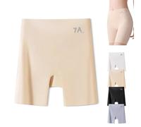 Genérico Beautykomi Underwear, High-Waist Ice Silk Underwears with Tummy-Control Hip-Lifting, Seamless Panties (Skin Tone,XL)