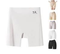 Genérico Beautykomi Women's High-Waisted Ice Silk Tummy Control and Butt Lift Underwear, Dotted Xin Underwear, Ice Silk Panties(White,3XL)