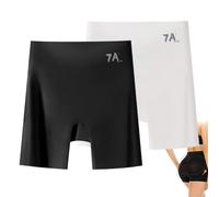 Genérico Beautykomi Women's High-Waisted Ice Silk Tummy Control and Butt Lift Underwear, Dotted Xin Underwear, Ice Silk Panties(B+W,XXL)