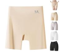 Genérico Beautykomi Women's High-Waisted Ice Silk Tummy Control and Butt Lift Underwear, Dotted Xin Underwear, Ice Silk Panties(Skin,XXL)