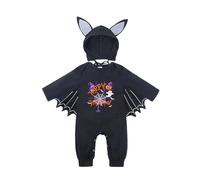Genérico Bebe Recién Nacido Niñas Niños Disfraz Halloween Murciélago Ropa de Halloween Mono Hooded Traje para Carnival y Halloween 0-24 Meses