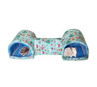 Generico Bed - Cotton & Fabric Small Animal Tunnels And Tubes, 51×17×15cm Interactive Hamster & Bunny Play Toy | Soft, Washable Cage Accessory For Rabbits, Hamsters, Hedgehogs
