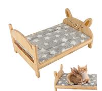 Generico Bed for Bunny,Pet Furniture with Soft Mat,Detachable Easy