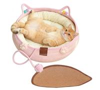 Genérico Bed for Cats - Pet Bed Cat Nest Set | Soft Funny Cat Beds | Plush Cushion Pillow, Anti-Slip Bottom, Kitten Puppy Sleeping, Indoor Home Decor, Apartment Living Room Balcony, Small Medium Pets
