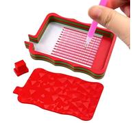 Genérico Bedazzling Tray Organizer Craft Tool Set - Gradient Bead Sorting Plate, Jewelry Bead Picker Storage System Stoning Art Supply Organization Kit, Efficient Craft Sorting Tray Tool Set For Desk