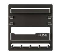 Genérico Bedside Floating Shelf, Wall Rack for Living Room, Aesthetic Wall-Mount Organizer, Includes Hooks and Cable Clips, Space-Saving Storage Solution, 9.45x9.06x2.13 Inches