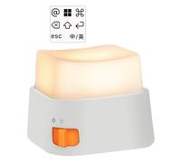 Genérico Bedside Night Light,Mechanical Keyboard Shape | Stress Relief 150h Runtime USB-C Fast Charging Desk - For Bedroom Workplace Nursery College Room Night Home Indoor Decor